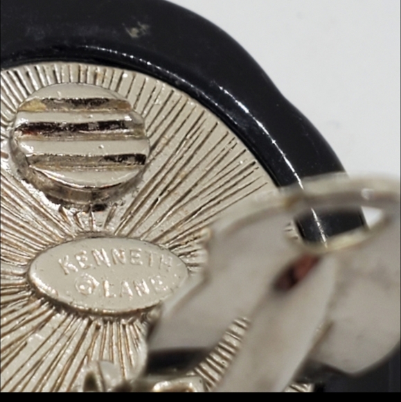 Vintage Kenneth Jay Lane Signed Rare Earrings - Picture 3 of 7